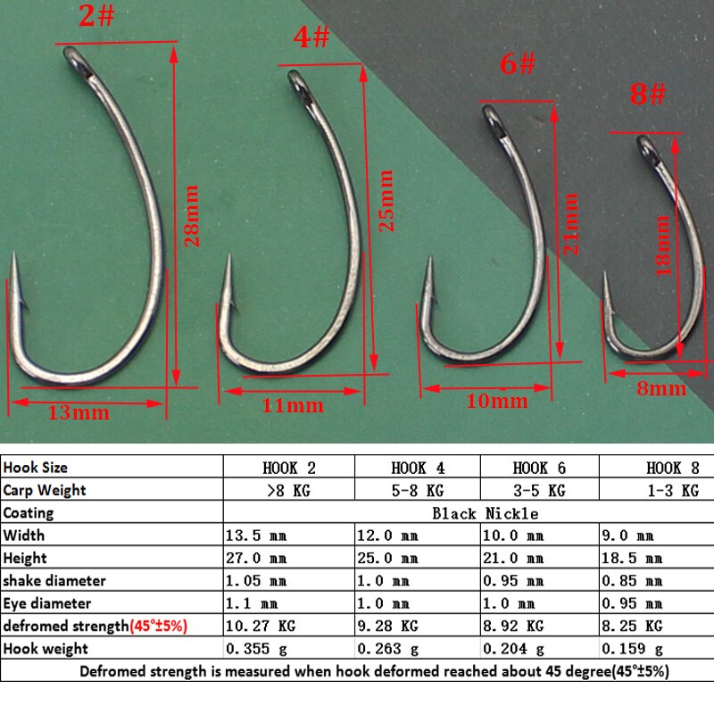 Ready Tie Carp Fishing Hair Rigs Terminal Tackle Link Hook Fishing Chod Loop Swivel Accessories Fishing Leadcore Multisize Hooks