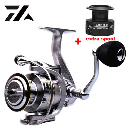 Fishing Reel Double Spool Spinning Reel High Speed Gear Ratio Spinning Reel Carp Fishing Reels Casting Reel for Saltwater