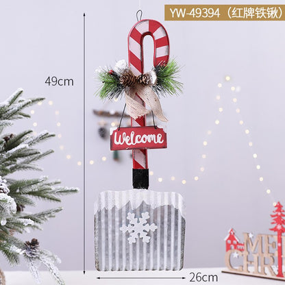 Christmas Decor Floor Letterbox Postbox Home Outdoor Wood Christmas Party Decora