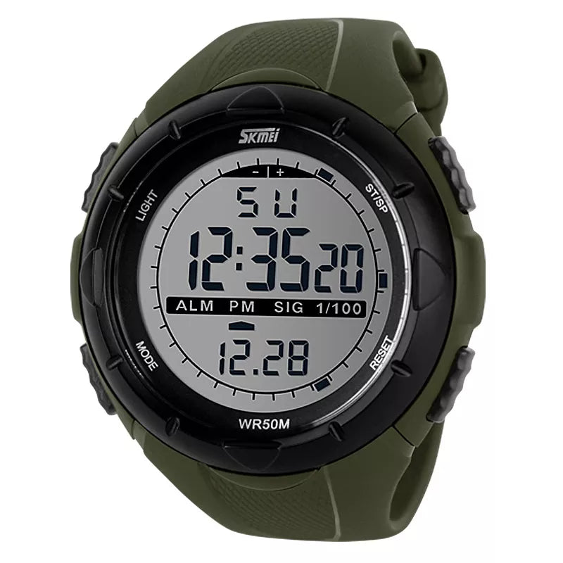 SKMEI Fashion Simple Sport Watch Men Military Watches Alarm Clock Shock Resistant Waterproof Digital Watch Reloj Hombre 1025