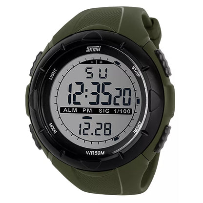 SKMEI Fashion Simple Sport Watch Men Military Watches Alarm Clock Shock Resistant Waterproof Digital Watch Reloj Hombre 1025