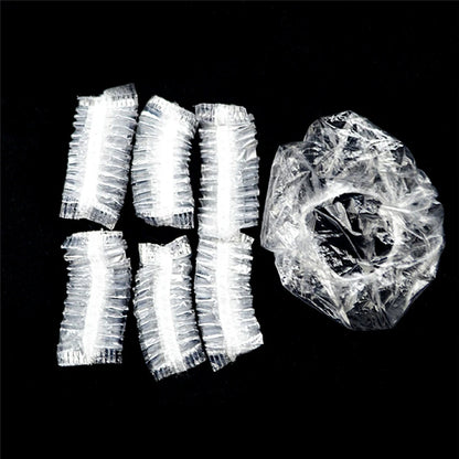 100pcs/Lot Disposable Ear Cover Pretty Pro Hair Salon Clear Earmuffs Shower Waterproof Hair Coloring Ear Protector Cover Caps