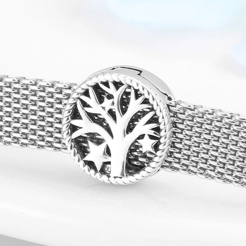 High Quality Clip Beads 925 Sterling Silver Hearts and Round Charms Fit Original Reflexions Bracelet Charms Jewelry Making