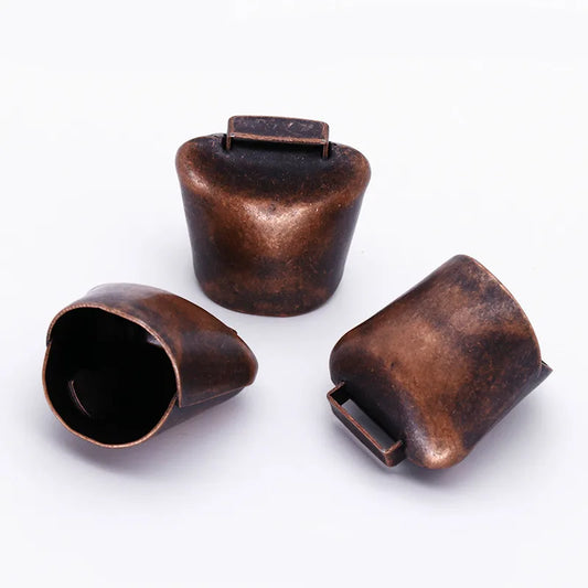 3Pcs Cow Horse Sheep Grazing Bell Farm Animal Anti Lost Copper Bells Loud Crisp Spread DIY Accessories Pet Pendant Decorations