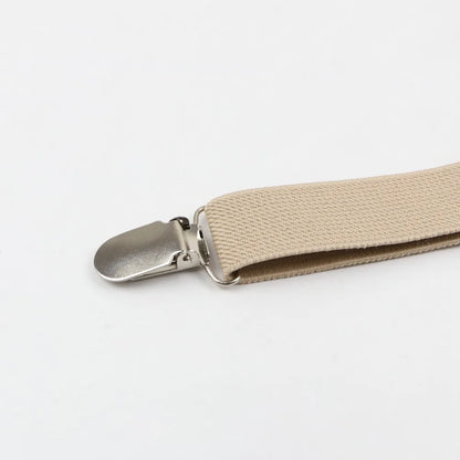 Solid Color Man's Belt Men Women Suspenders Polyester Y-Back Braces Adjustable Elastic