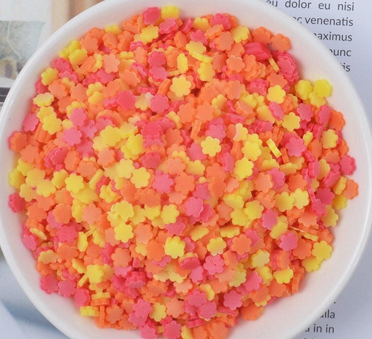 100g/Bag Slime Clay Sprinkles Filler Toys Accessories Candy Fake Cake Dessert Mud Decoration