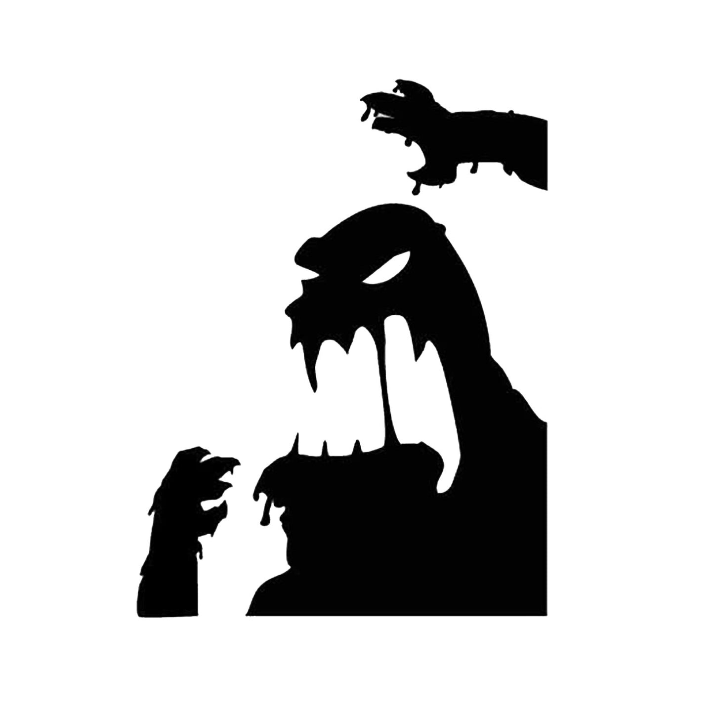 Horror Party Supplies Halloween Window Decoration Halloween Door Wall Decoration Sticker Scary Witch Halloween Home Decor