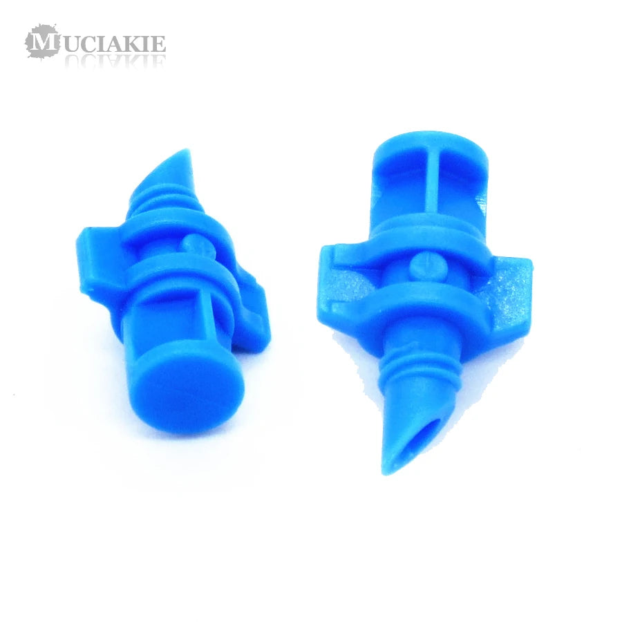 MUCIAKIE 60pcs/Pack 90 180 360 Degree Refraction Nozzle Garden Irrigation for Plant Spray Nozzle Mist Sprayer Irrigation Fitting