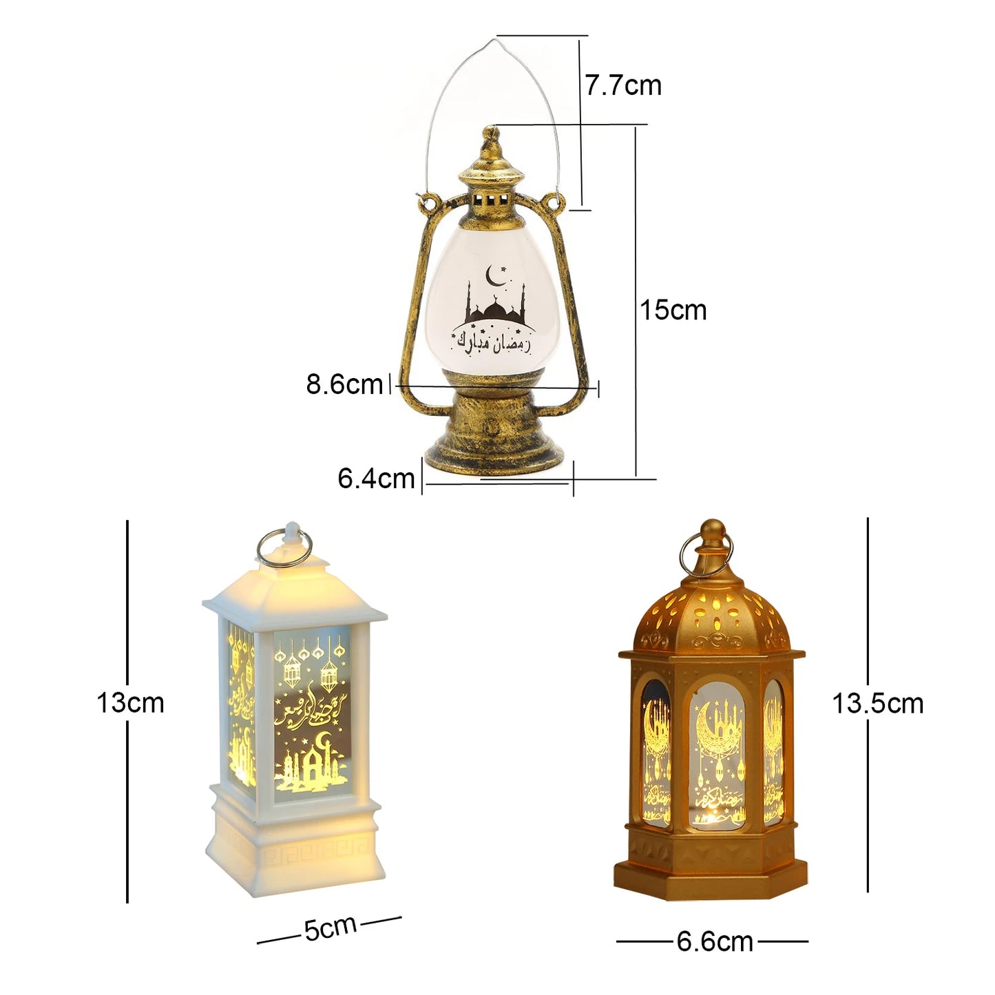 EID Mubarak LED Wind Lights Ramadan Decoration for Islamic Muslim Home Festival Party Decor Ramadan Kareem Eid Al Adha