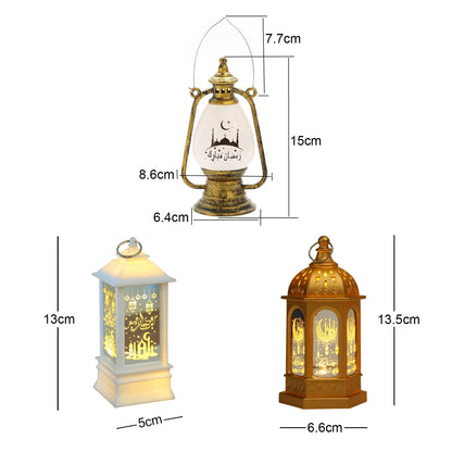 EID Mubarak LED Wind Lights Ramadan Decoration for Islamic Muslim Home Festival Party Decor Ramadan Kareem Eid Al Adha