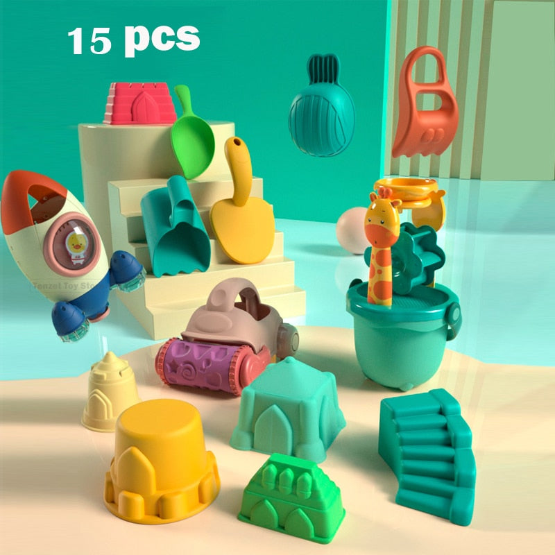 Summer Beach Toys for Kids Animal Model  Seaside Beach Toys Digging Sand Tool With Shovel Water Game Play Swimming Bath Toys