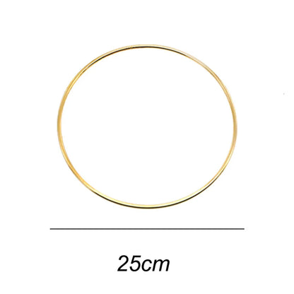 Eid Ramadan Wooden Hanging Ornaments for Ramadan Kareem DIY Wreath Supplies Islam Party Metal Ring Wreath Party Decorations
