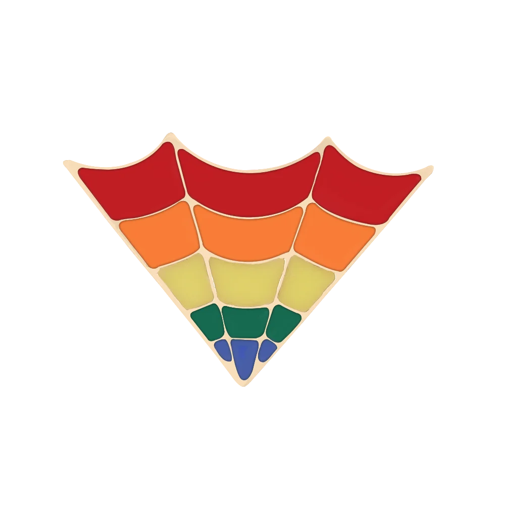9 Style LGBT Design Rainbow Creative Heart Yeh Finger Pin Brooch Metal Pins Badge Denim Enamel Lapel Jewelry Women