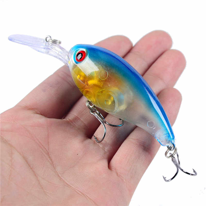 1pcs Crank Fishing Lure Artificial Hard Baits 10cm/15g Crankbait Jerkbait Wobbler Fishing Tackle Good Treble Hooks Tackle