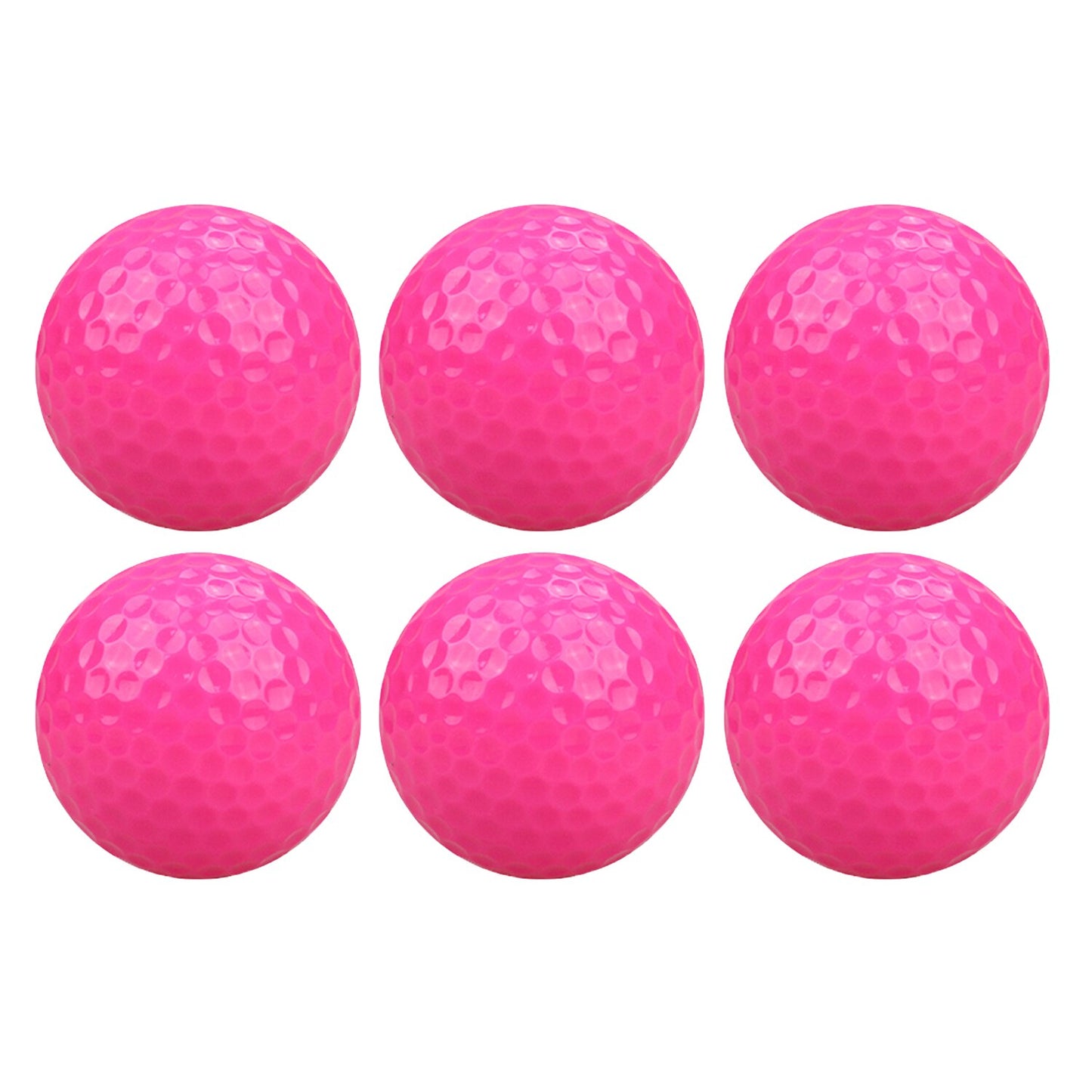 CRESTGOLF 6pcs/Pack Colorful Mini Golf Balls Two Piece Golf Practice Balls Training Golf Pelotas