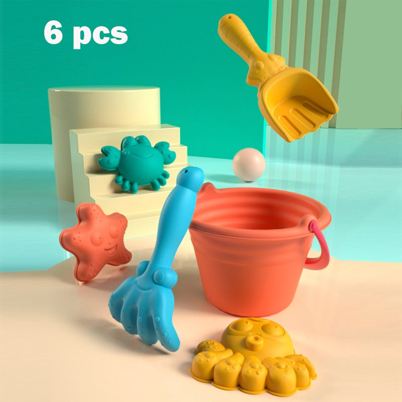 Summer Beach Toys for Kids Animal Model  Seaside Beach Toys Digging Sand Tool With Shovel Water Game Play Swimming Bath Toys