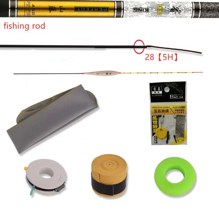 Telescopic Fishing Rod High Quality Carbon Fiber 3.6M4.5M6.3M7.2M8M9M10M Ultra Light Hard Travel Carp Casting Pole