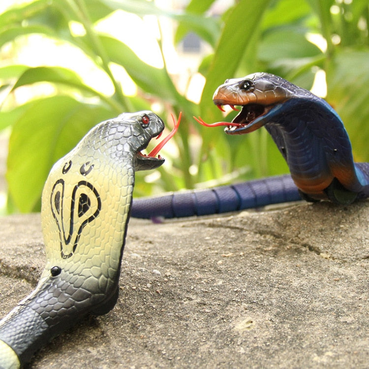 Novelty Rc Snake Naja Cobra Viper Remote Control Robot Animal Toy With USB Cable Funny Terrifying Christmas Kids
