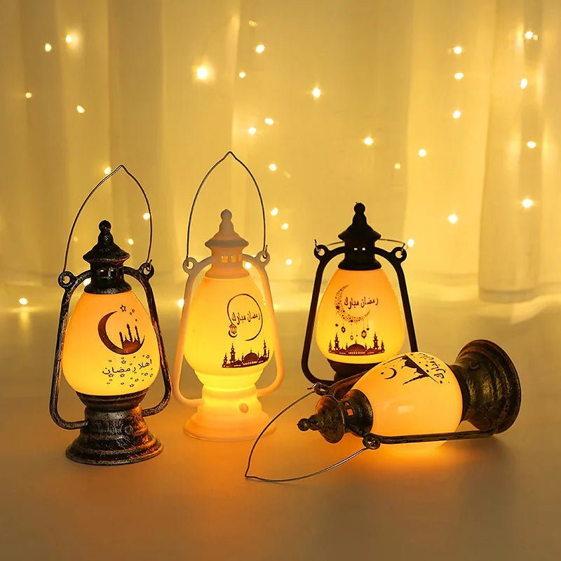 EID Mubarak LED Wind Lights Ramadan Decoration for Islamic Muslim Home Festival Party Decor Ramadan Kareem Eid Al Adha
