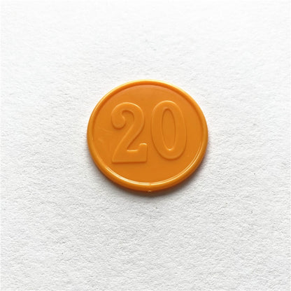 10pcs/Lots!Plastic Poker Chip for Gaming Tokens Plastic Coins Family Club Board Games Toy Creative for Children