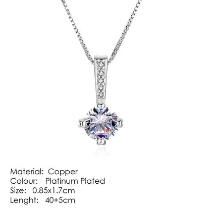 ZHOUYANG Pendant Necklaces Jewelry for Women Rose Gold Color Chain Jewellery Heart Necklace Cubic Zirconia N388