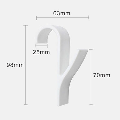 Kitchen Bathroom Hanger Clips Storage Racks White Clear Hanger Heated Towel Radi