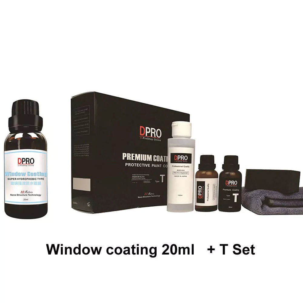 Dpro 9H Graphene Coating Ceramic Car Coating T Set Nano Coats Liquid Glass Anti-Scratch Car Polish Ceramic Coat for 2 Cars