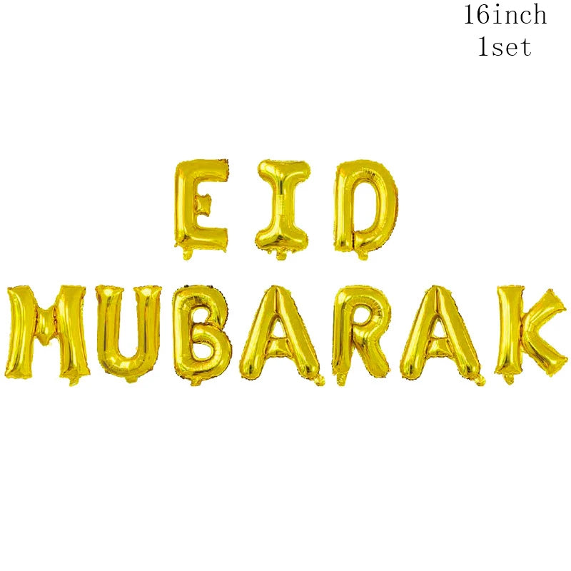 Ramadan Decoration Party Supplies EID Mubarak Paper Plate Cup for Ramadan Mubarak EID Party Home Decoration Islam Muslim Party