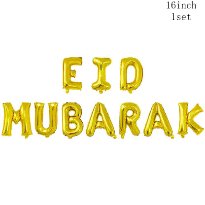 Ramadan Decoration Party Supplies EID Mubarak Paper Plate Cup for Ramadan Mubarak EID Party Home Decoration Islam Muslim Party