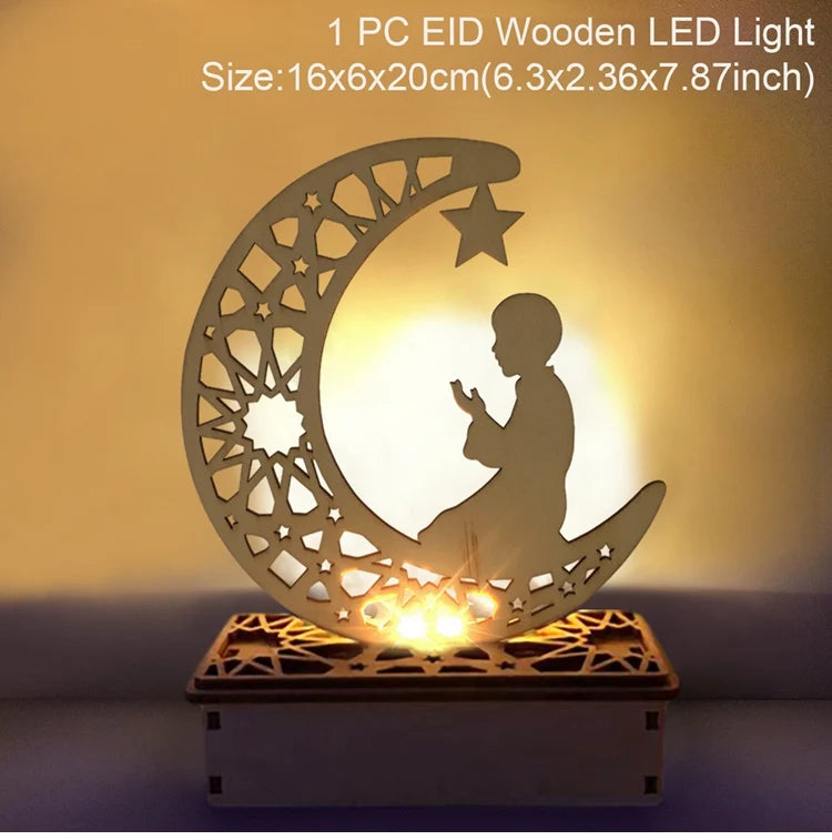 EID Wooden Pendant Eid Mubarak Ramadan Decoration for Home Islamic Muslim Party Decor Kareem Ramadan and Eid Decor Eid AL Adha