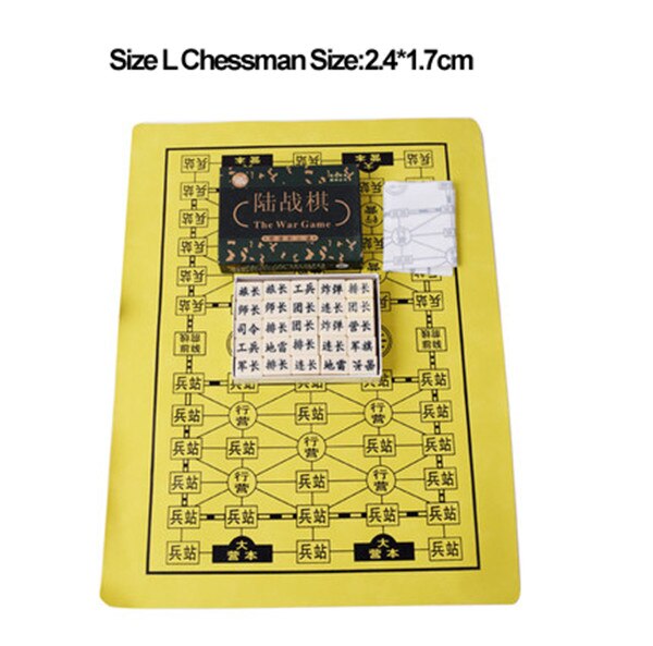 Classic War BoardGame Junqi Backgammon Land Battle Chess Army Combat Chess Kriegspiel BLIND CHESS Luzhanqi PU Leather Chessboard
