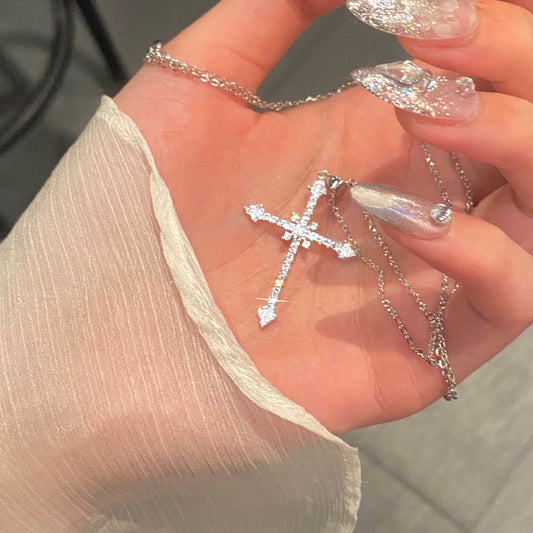 925 Sterling Silver Women Chain Christian Jewelry Cross INRI Crucifix Piece Infinity Pendants & Necklaces Christmas
