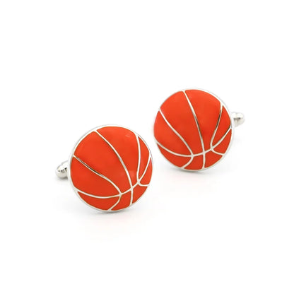 Men's Cufflinks Sport Series Rugby Golf Football Tennis Design Cuff Links for Men Copper Quality
