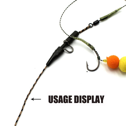 5m Braided Lead Core Carp Leader Line Camo Brown Mainline Leadcore for Carp Rig Chod Helicopter Rig Carp Coarse Fishing Line