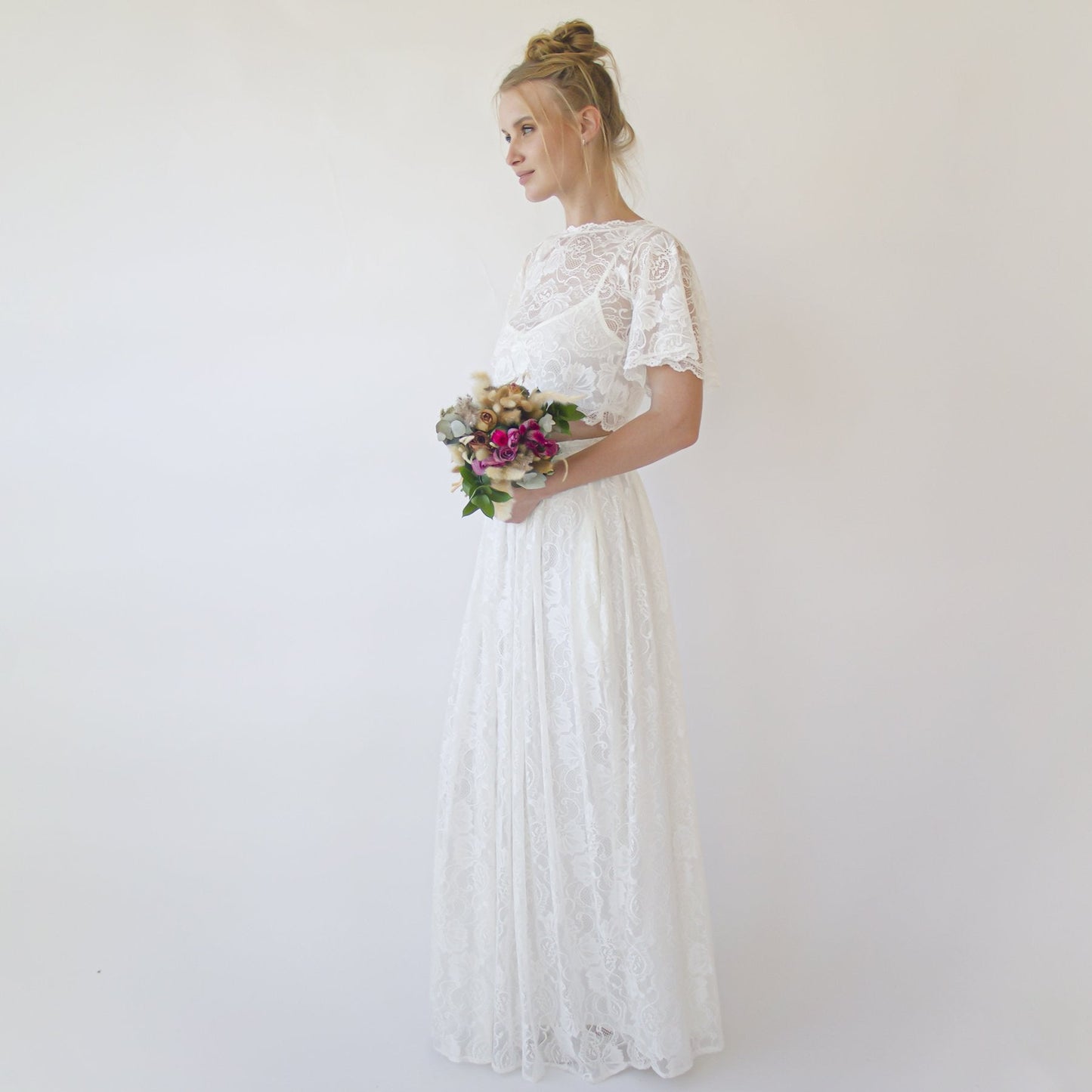 Bridal Lace Top, Plus Size Bridal Wear #2059