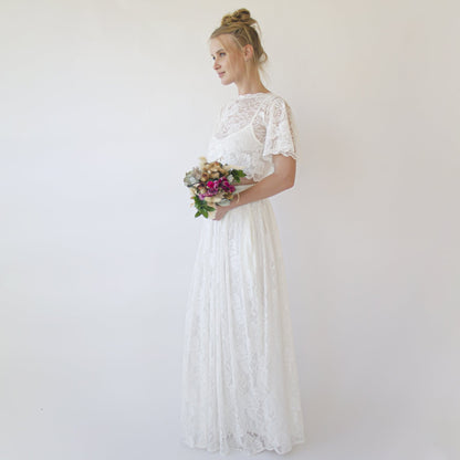 Bridal Lace Top, Plus Size Bridal Wear #2059
