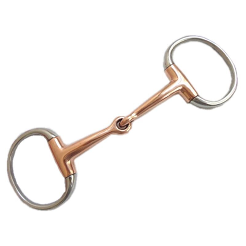 Stainless Steel Eggbutt Bit Horse Product Copper Jointed Mouth