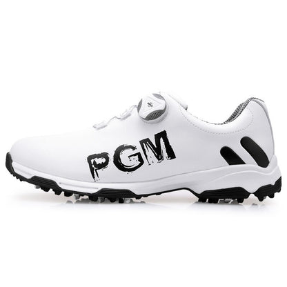 PGM Golf Shoes Men's Shoes Sports Waterproof Anti Slip for Golfer New Patented Rotate Buckle Shoelace Multi Colors Soft Shoe