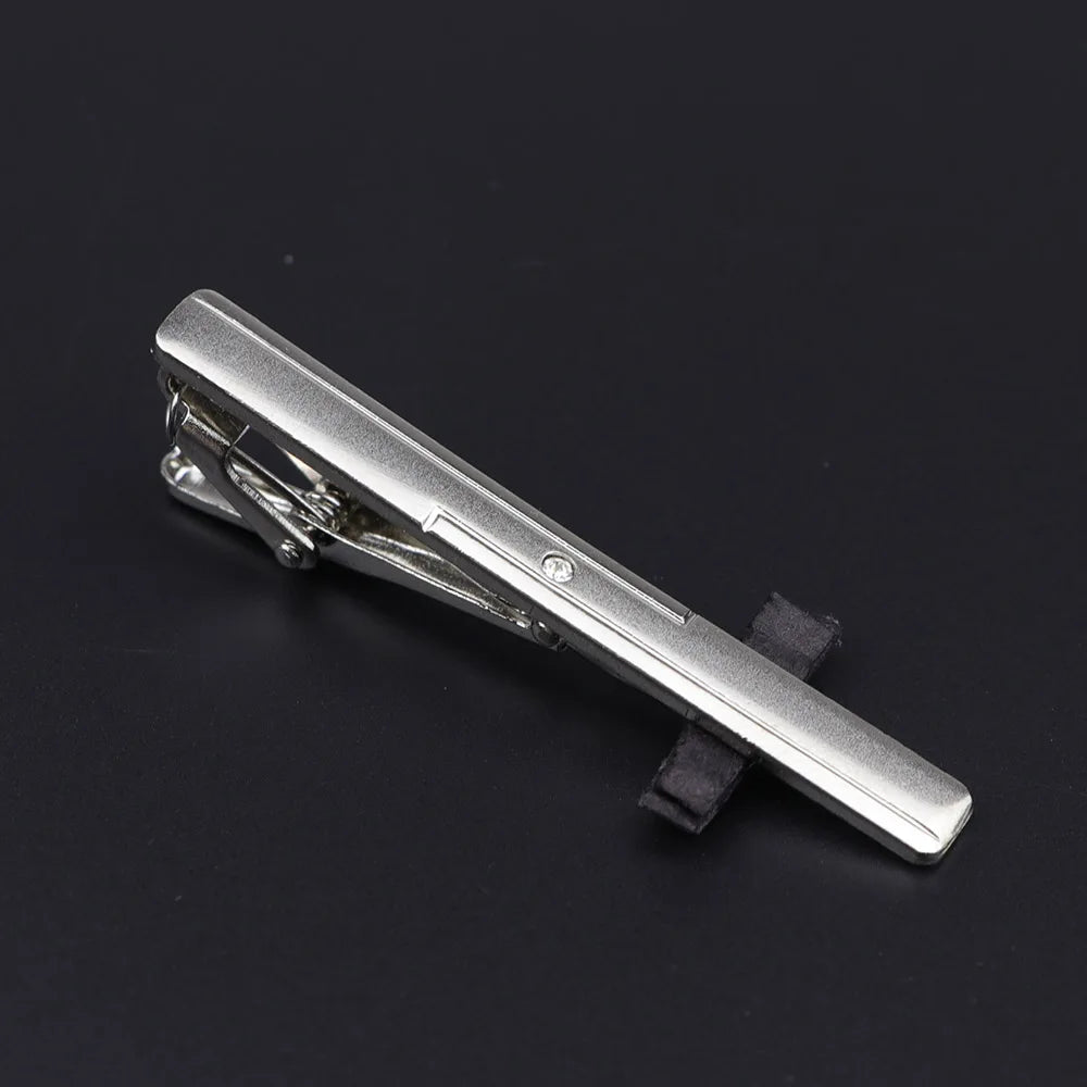 Men's Metal Tie Clip Bright Chrome Stainless Steel Jewelry  Necktie Clips Pin Clasp Clamp Wedding Charm Creative