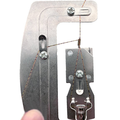 1pc Flaky Stainless Steel Fishing Hook Tier Knots Tie Loop Tyer Tools Kit Fishing Line Knotter Tying Fishing Tool