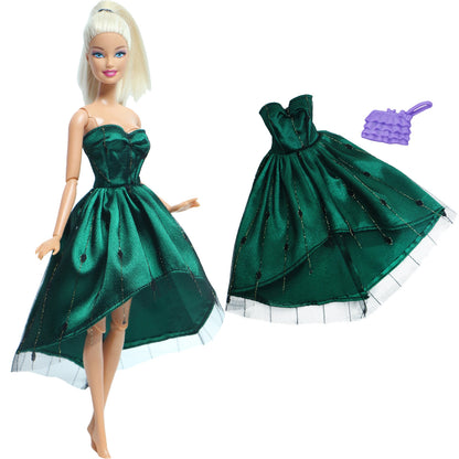 1x Doll Clothes Fashion Dress Daily Wear Skirt Party Gown Blouse Pants Clothes for Barbie Doll Accessories Lovely Girl Baby Toys