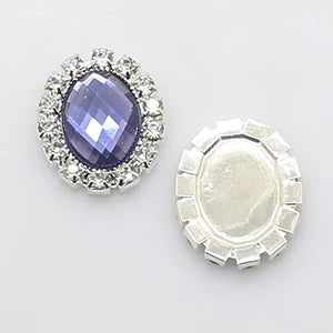 YWXINXI 10Pcs Hot Selling 16*20mm Oval Diy Jewelry Accessories Rhinestone Board Wedding Invitation Clothing Accessories