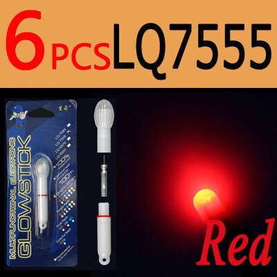 ICERIO 6PCS Electronic Light Sticks Night Fishing Float Rod Light Water Proof Fish Gathering Glow Lamp Lights Luminous Sticks