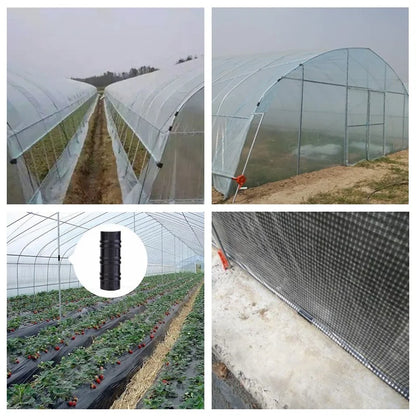 5pcs 19~32mm ABS Plastic Greenhouse Frame Pipe Clip Clamp Film Net Shade Sails Clamp Home Garden Tools Pipe Clamp Connectors