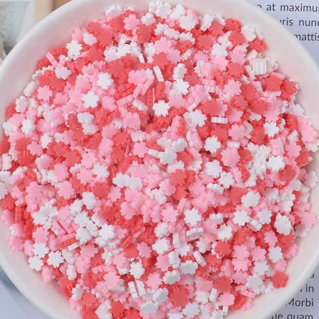 100g/Bag Slime Clay Sprinkles Filler Toys Accessories Candy Fake Cake Dessert Mud Decoration