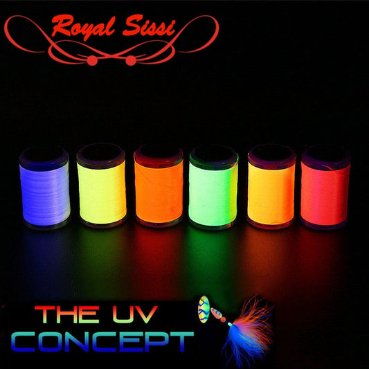 New 6 Optional UV Fluo Colors Standard 6/0 Fly Tying Thread 150D Polyester Filaments Thread Trout Bass Pike Flies Exclusive-Use