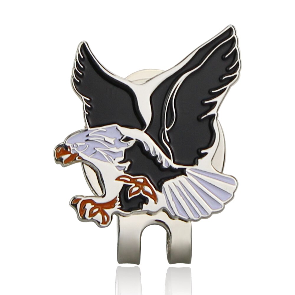1pc Golf Ball Marker With Magnet Golf Cap Clips Shining Alloy Mark for Golfer Love Tortoise Slipper Dog Mermaid Birdie Eagle
