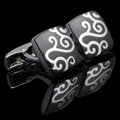 French Shirt Cufflink for Mens Brand Designer Cuffs Button Male Silver High Quality Luxury Wedding Jewelry Father's Day