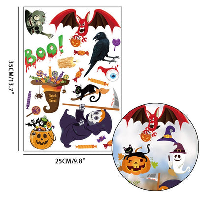 Halloween Decoration Horrible Bloody Handprint Stickers Halloween Window Wall Clings Floor Decals Stickers Halloween Party Props