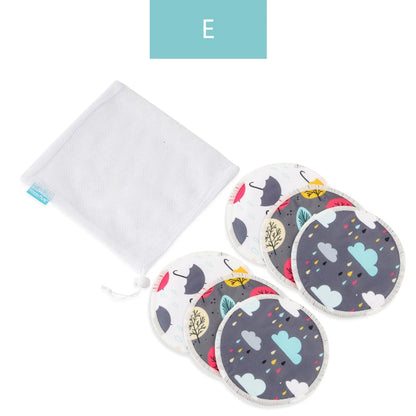 HappyFlute Bamboo Breast Pad Nursing Pads for Mum Waterproof Washable Feeding Pad Bamboo Reusable Breast Pads With Laundry Bag